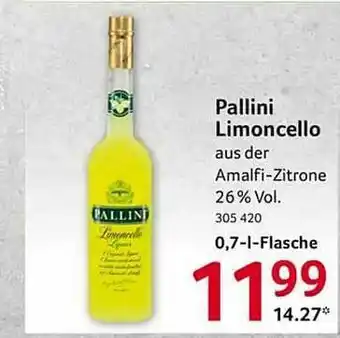 Selgros Pallini Limoncello Angebot