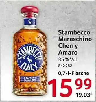 Selgros Stambecco Maraschino Cherry Amaro Angebot