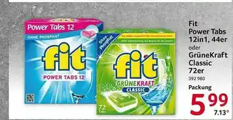 Selgros Fit Power Tabs 12in1 Oder Grünekraft Classic Angebot