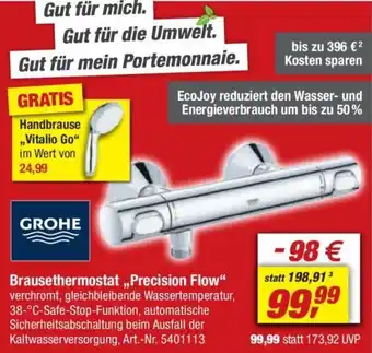 toom Baumarkt GROHE Brause thermostat ,,Precision Flow" Angebot