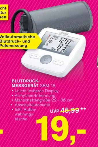 KODi BLUTDRUCK-MESSGERÄT SBM 18 Angebot