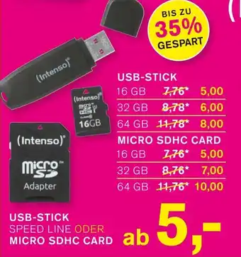 KODi USB-STICK SPEED LINE ODER MICRO SDHC CARD 16GB Angebot