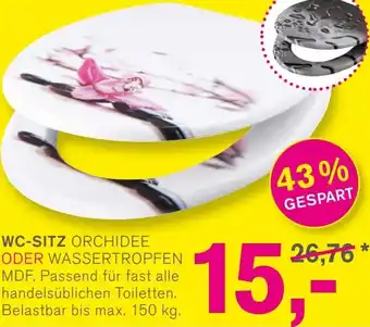 KODi WC-SITZ ORCHIDEE ODER WASSERTROPFEN MDF Angebot