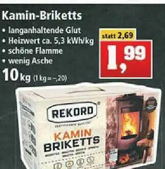 Thomas Philipps Kamin-briketts Rekord Angebot