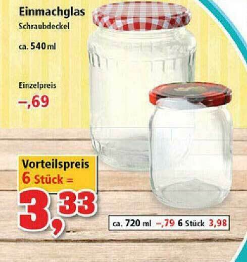 Einmachglas Schraubdeckel Angebot bei Thomas Philipps