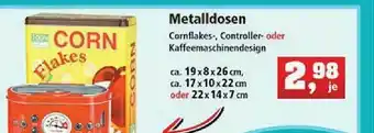 Thomas Philipps Metalldosen Cornflakes-, Controller- Oder Kaffeemaschinendesign Angebot