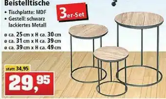 Thomas Philipps Beistelltische Angebot