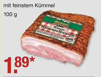 V Markt Wiesbauer Wiener Kümmelbraten Angebot