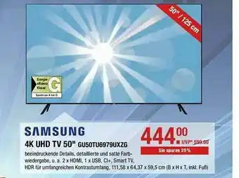 V Markt Samsung 4k Uhd Tv 50 Angebot