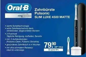 V Markt Oral-b Zahnbürste Pulsonic Slim Luxe 4500 Matte Angebot