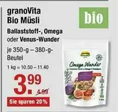 V Markt Granovita Bio Müsli Angebot