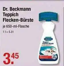 V Markt Dr Beckmann Teppich Flecken-bürste Angebot