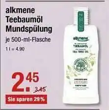 V Markt Alkmene Teebaumöl Mundspülung Angebot