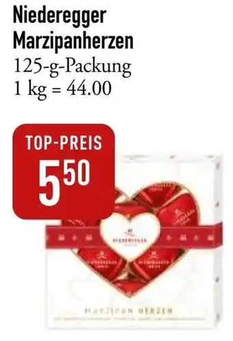 Galeria Markthalle Niederegger Marzipanherzen 125 g Packung Angebot