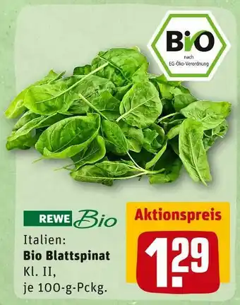 REWE Rewe bio bio blattspinat Angebot