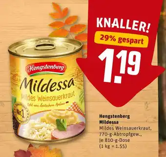 REWE Hengstenberg weinsauerkraut mildessa Angebot