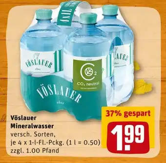 REWE Vöslauer mineralwasser Angebot