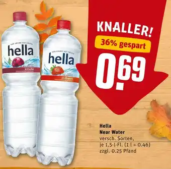 REWE Hella wasser mit geschmack near water Angebot