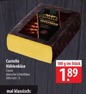 Famila Nord Ost Castello Höhlenkäse Classic 100 g im Stück Angebot