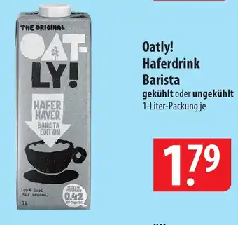 Famila Nord Ost Oatly! Haferdrink Barista 1 Liter Packung Angebot