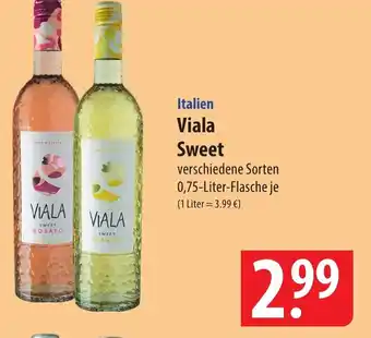 Famila Nord Ost Italien Viala Sweet 0,75-Liter-Flasche Angebot