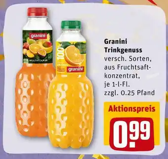 REWE Granini fruchtsaftgetränk trinkgenuss Angebot