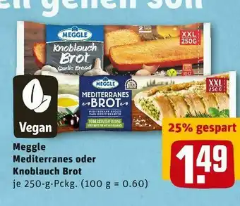 REWE Meggle mediterranes oder knoblauch brot Angebot