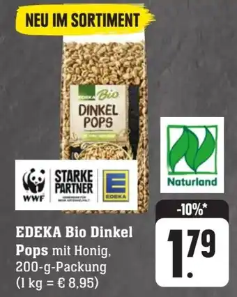 Scheck-in-Center EDEKA Bio Dinkel Pops 200 g Packung Angebot