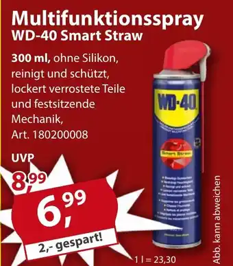 Sonderpreis Baumarkt Multifunktionsspray WD-40 Smart Straw 300ml Angebot