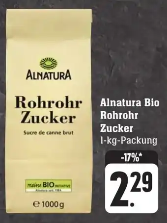 Scheck-in-Center Alnatura Bio Rohrohr Zucker 1-kg-Packung Angebot