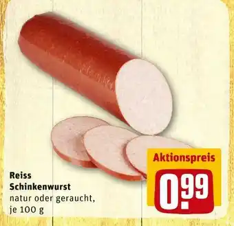 REWE Reiss schinkenwurst Angebot