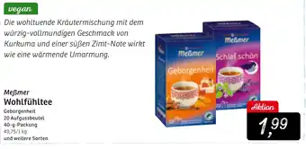 KONSUM Meßmer Wohlfühltee 40g Angebot