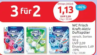 Budni WC Frisch Kraft-Aktiv Duftspüler versch. Sorten 50 g Angebot