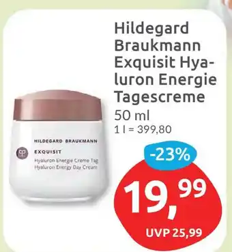 Budni Hildegard Braukmann Exquisit Hya-luron Energie Tagescreme 50ml Angebot