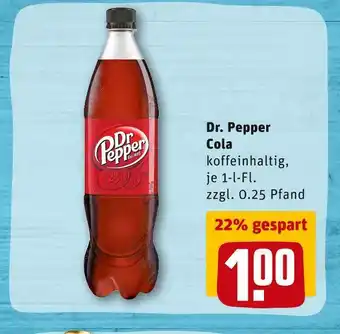 REWE Dr. pepper cola Angebot