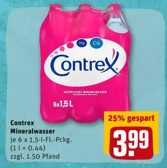 REWE Contrex mineralwasser Angebot