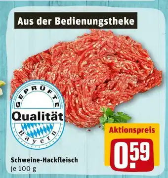 REWE Schweine-hackfleisch Angebot