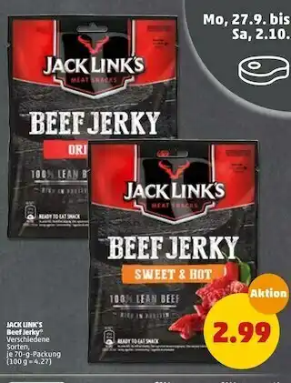 PENNY Jack link’s beef jerky Angebot