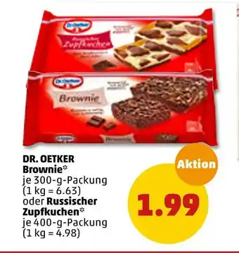 PENNY Dr. oetker brownie oder russischer zupfkuchen Angebot