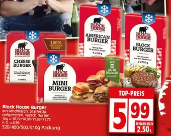 Elli Markt Block House Burger 320/400/500/510g Packung Angebot