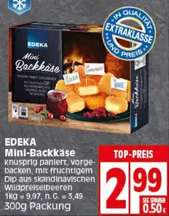 Elli Markt EDEKA Mini-Backkäse 300g Packung Angebot