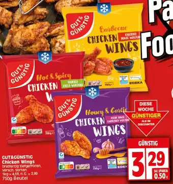 Elli Markt GUT&GÜNSTIG Chicken Wings 750g Beutel Angebot