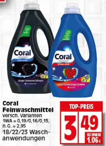 Elli Markt Coral Feinwaschmittel Angebot