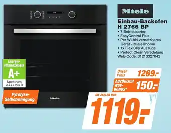 K+B Expert Miele Einbau-Backofen H 2766 BP Angebot