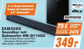 K+B Expert SAMSUNG Soundbar mit Subwoofer HW-Q710GC Angebot