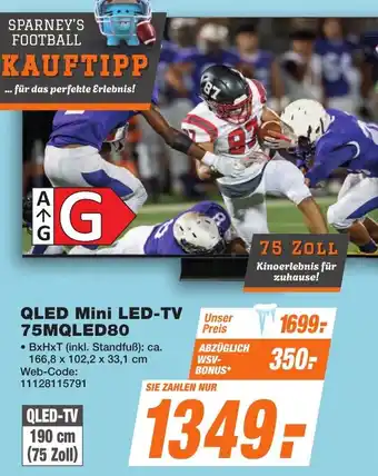 K+B Expert TCL QLED Mini LED-TV 75MQLED80 Angebot