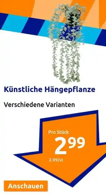 Action Künstliche Hängepflanze Angebot