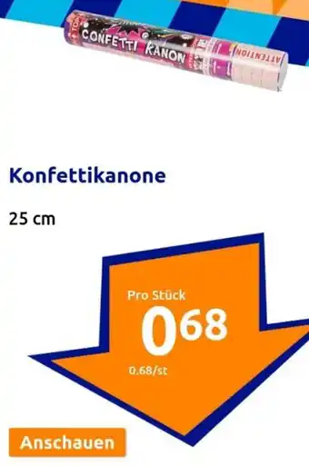 Action Konfettikanone 25 cm Angebot