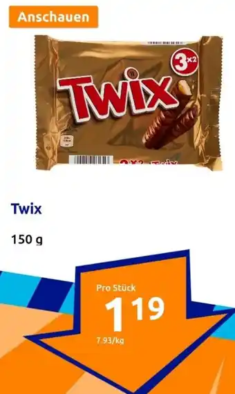 Action Twix 150 g Angebot