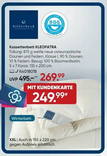 Galeria billerbeck Kassettenbett KLEOPATRA Angebot